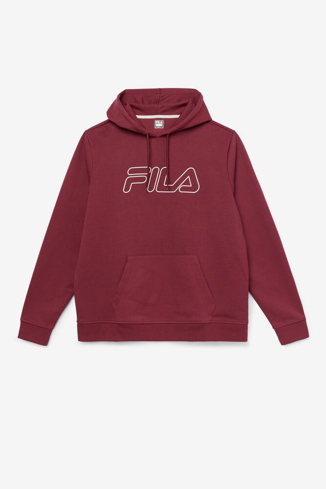 Fila Hoodie Leonidas Mens Red - India AKC-930167